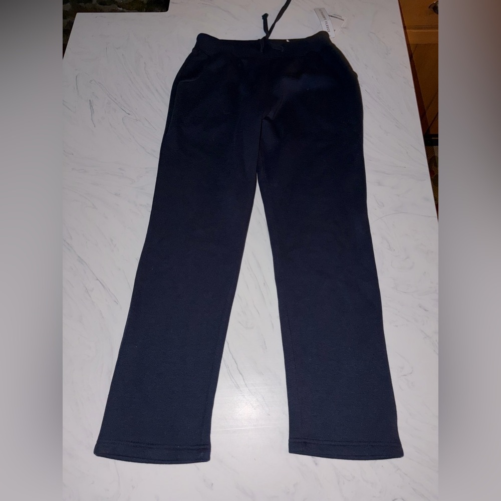 Starting point ultrasoft fleece lounge sweat pants regular length m warm navy